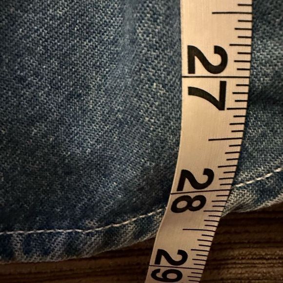 Vintage Disney store Mickey and Minnie chambray button up small - Picture 10 of 11